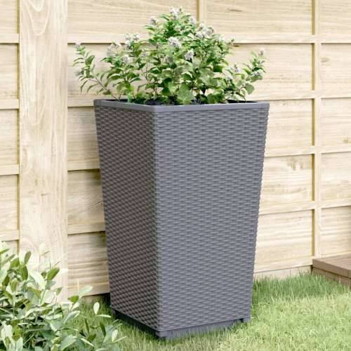 Vrtne sadilice 4 kom plava siva 32,5 x 32,5 x 57 cm PP Cijena