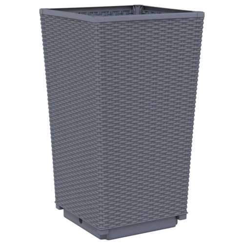 Vrtne sadilice 4 kom plava siva 32,5 x 32,5 x 57 cm PP Cijena