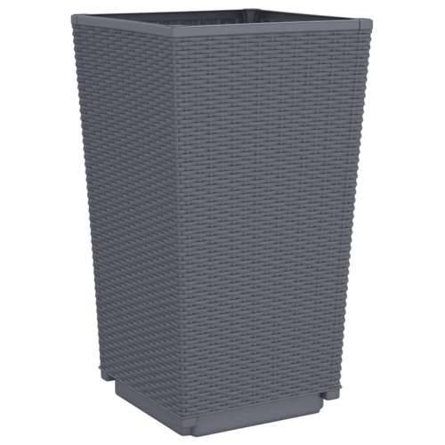 Vrtne sadilice 4 kom plava siva 32,5 x 32,5 x 57 cm PP Cijena