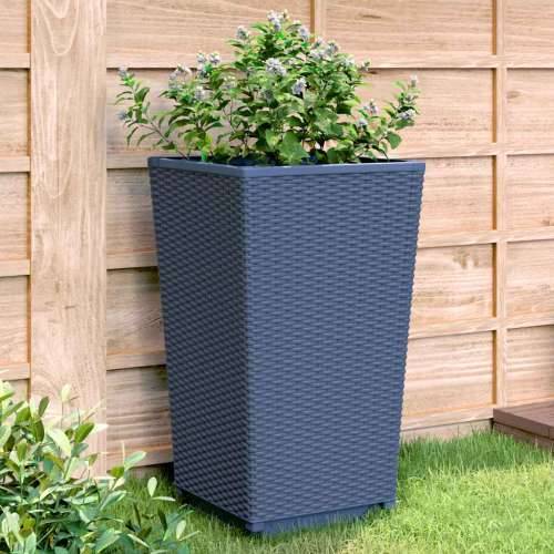 Vrtne sadilice 4 kom plava siva 32,5 x 32,5 x 57 cm PP - Plavo-siva 4 Cijena