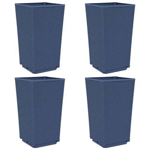 Vrtne sadilice 4 kom plava siva 32,5 x 32,5 x 57 cm PP - Plavo-siva 4 Cijena