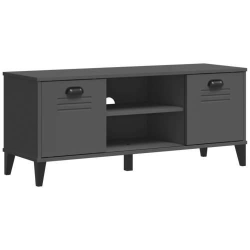 Klupa za cipele VIKEN antracit siva 106 x 35 x 45 cm drvena antracit siva 1 Cijena