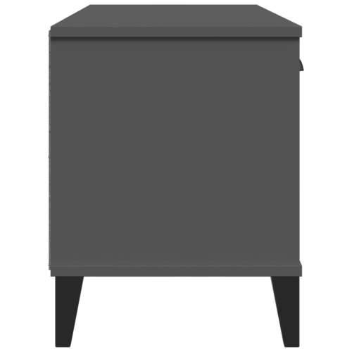 Klupa za cipele VIKEN antracit siva 106 x 35 x 45 cm drvena antracit siva 1 Cijena