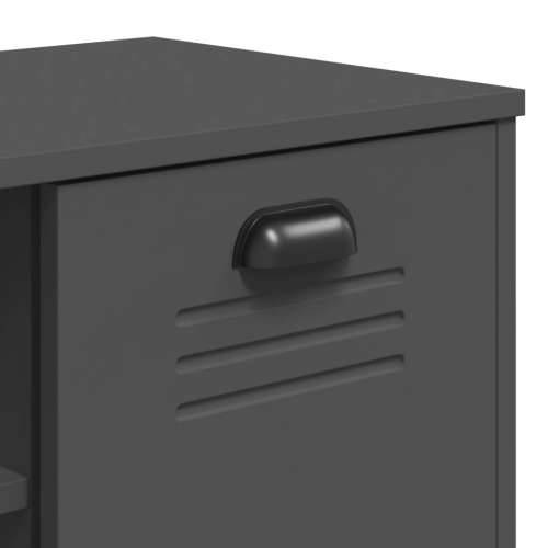Klupa za cipele VIKEN antracit siva 106 x 35 x 45 cm drvena antracit siva 1 Cijena