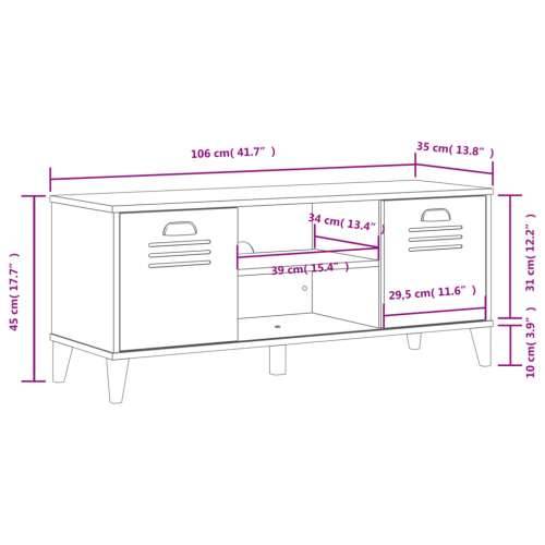 Klupa za cipele VIKEN antracit siva 106 x 35 x 45 cm drvena antracit siva 1 Cijena