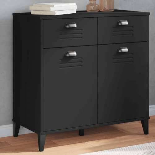Komoda VIKEN crna 80 x 40 x 80 cm od konstruiranog drva Cijena