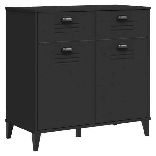 Komoda VIKEN crna 80 x 40 x 80 cm od konstruiranog drva Cijena
