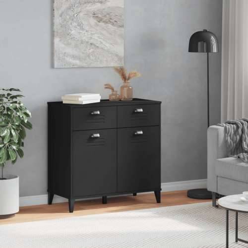 Komoda VIKEN crna 80 x 40 x 80 cm od konstruiranog drva Cijena