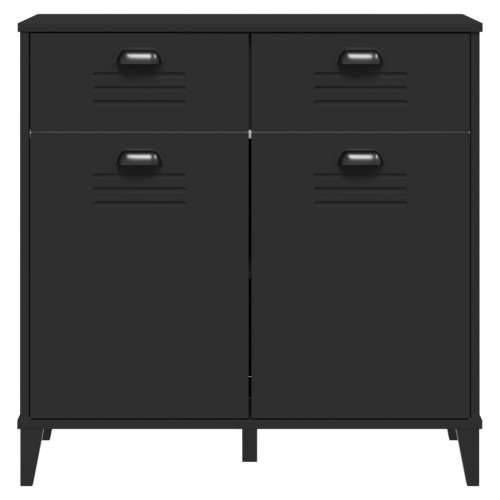 Komoda VIKEN crna 80 x 40 x 80 cm od konstruiranog drva Cijena