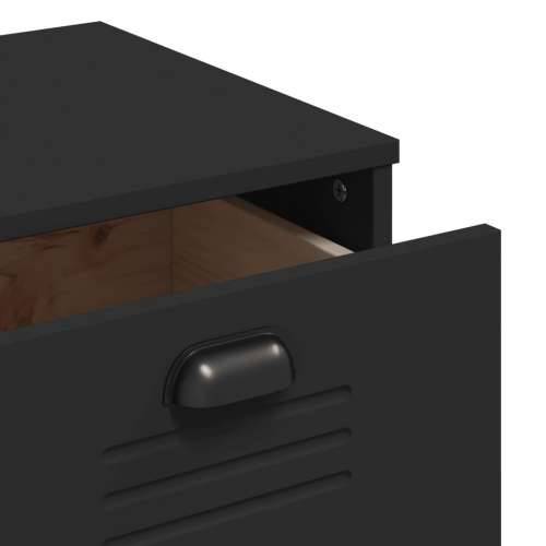 Komoda VIKEN crna 80 x 40 x 80 cm od konstruiranog drva Cijena