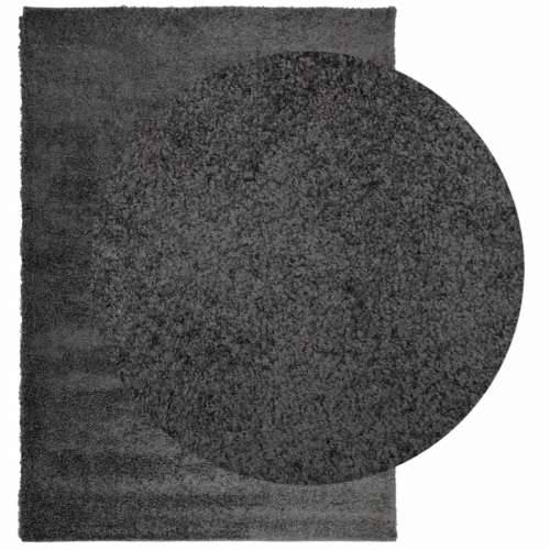 Čupavi tepih PAMPLONA s visokim vlaknima antracit 140 x 200 cm - Antracit 140 x 200 cm Cijena
