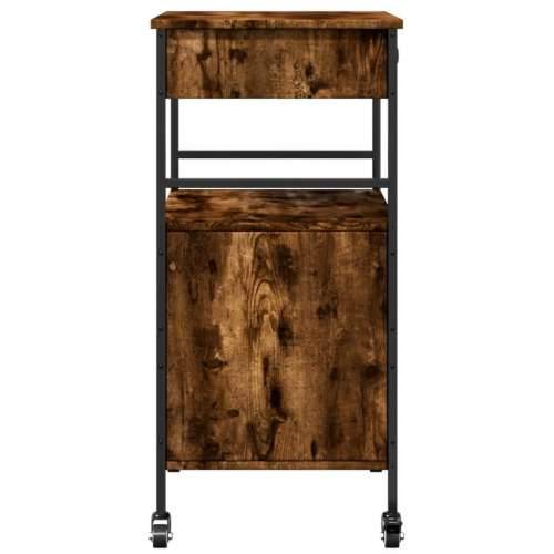 Kuhinjska kolica boja hrasta 56x43x89,5 cm konstruirano drvo - Dimljeni hrast Cijena