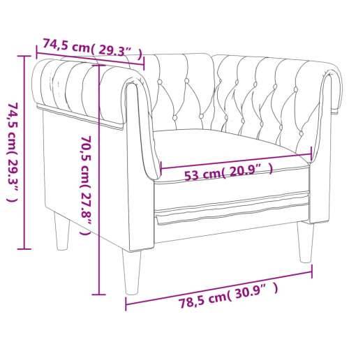 Fotelja Chesterfield crna od tkanine - Crna Sofa Cijena