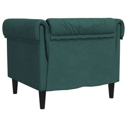 Fotelja Chesterfield tamnozelena od tkanine Cijena
