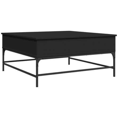 Stolić za kavu crni 95 x 95 x 45 cm konstruirano drvo i metal Crna 1 Cijena