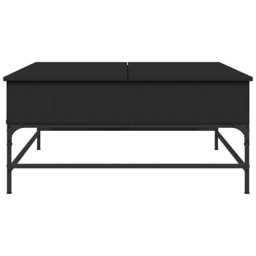 Stolić za kavu crni 95 x 95 x 45 cm konstruirano drvo i metal Crna 1 Cijena