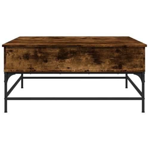 Stolić za kavu boja hrasta 95 x 95 x 45 cm od drva i metala Dimljeni hrast 1 Cijena