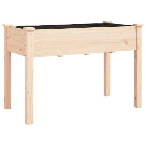 Sadilica s kotačima i oblogom 118x59x80 cm od masivne jelovine - Prirodna 118 x 59 x 80 cm 1 Cijena