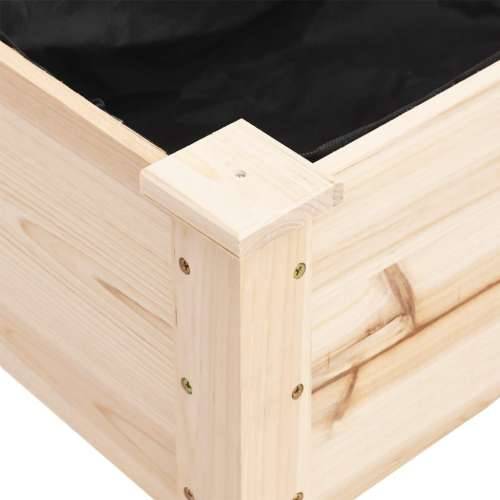 Sadilica s kotačima i oblogom 118x59x80 cm od masivne jelovine - Prirodna 118 x 59 x 80 cm 1 Cijena