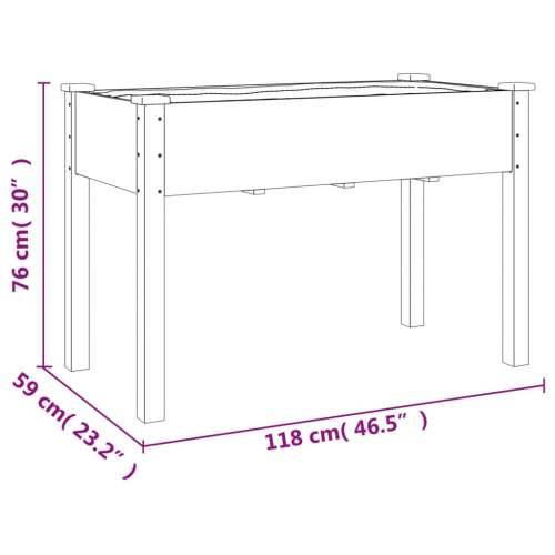 Sadilica s kotačima i oblogom 118x59x80 cm od masivne jelovine - Prirodna 118 x 59 x 80 cm 1 Cijena