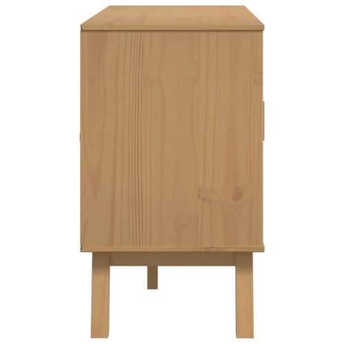 Komoda OLDEN bijelo-smeđa 114x43x73,5 cm od masivne borovine Cijena