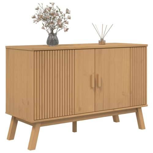 Komoda OLDEN smeđa 114 x 43 x 73,5 cm od masivne borovine Smeđa 1 Cijena