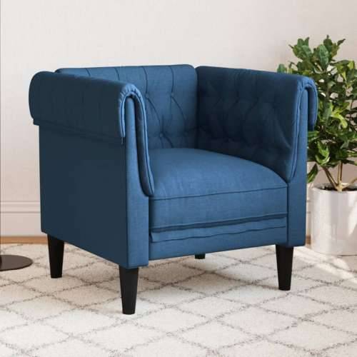Fotelja Chesterfield plava od tkanine - Plava Sofa Cijena