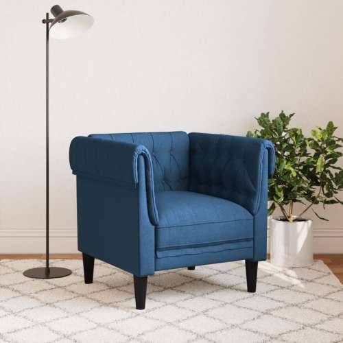 Fotelja Chesterfield plava od tkanine - Plava Sofa Cijena