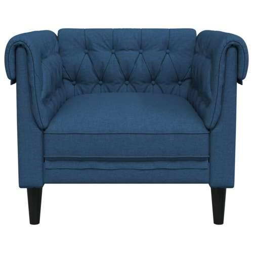 Fotelja Chesterfield plava od tkanine - Plava Sofa Cijena