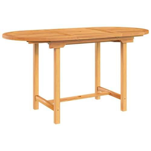 Vrtni stol na razvlačenje 110-160x80x75 cm od masivne tikovine - 160 x 80 x 75 cm 1 Ovalno Cijena