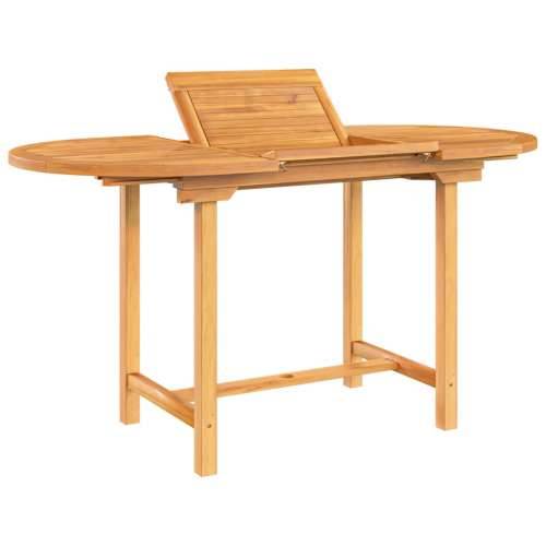Vrtni stol na razvlačenje 110-160x80x75 cm od masivne tikovine - 160 x 80 x 75 cm 1 Ovalno Cijena