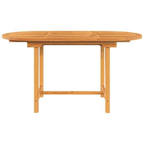 Vrtni stol na razvlačenje 110-160x80x75 cm od masivne tikovine - 160 x 80 x 75 cm 1 Ovalno Cijena