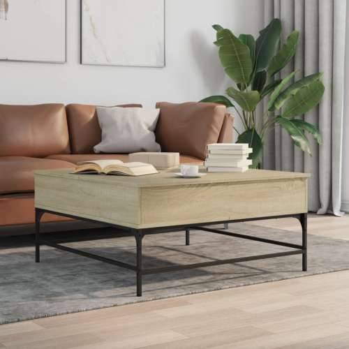 Stolić za kavu boja hrasta sonome 95x95x45 cm od drva i metala sonoma hrast 1 Cijena