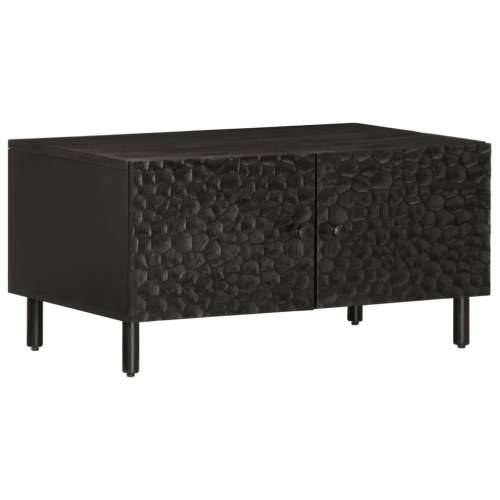Stolić za kavu crni 80 x 50 x 40 cm od masivnog drva manga Crna 1 masivno drvo manga Cijena