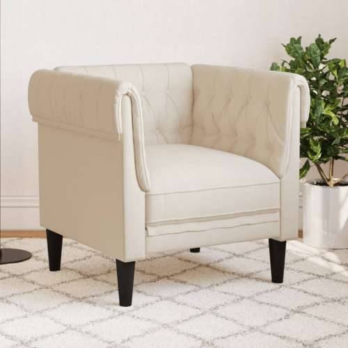 Fotelja Chesterfield platnena - Krema Sofa Cijena