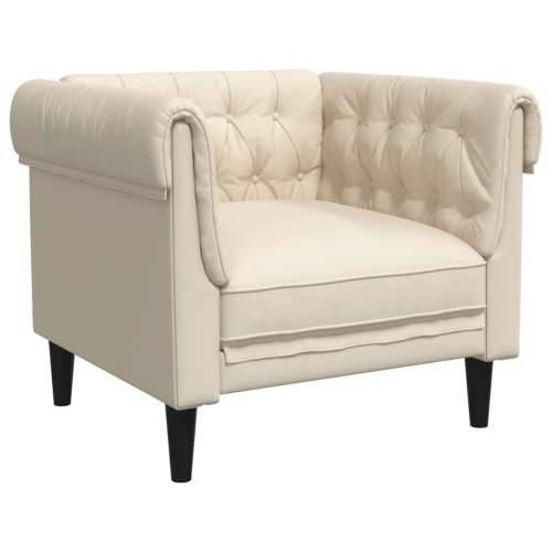 Fotelja Chesterfield platnena - Krema Sofa Cijena