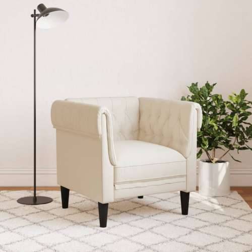 Fotelja Chesterfield platnena - Krema Sofa Cijena