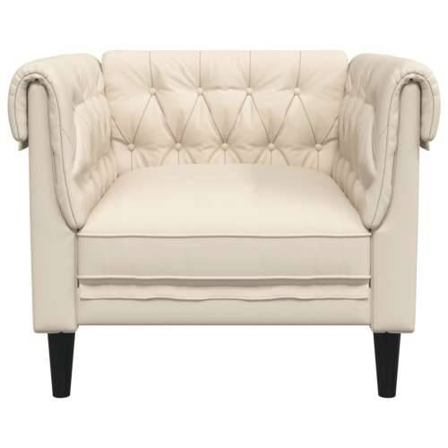 Fotelja Chesterfield platnena - Krema Sofa Cijena