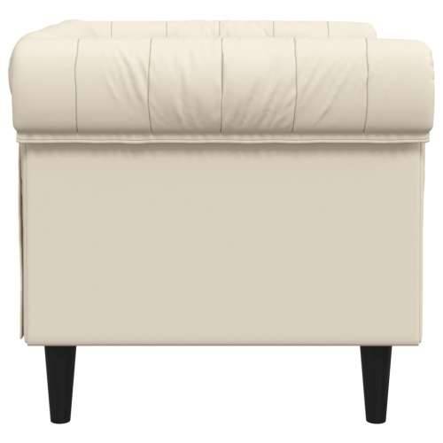 Fotelja Chesterfield platnena - Krema Sofa Cijena