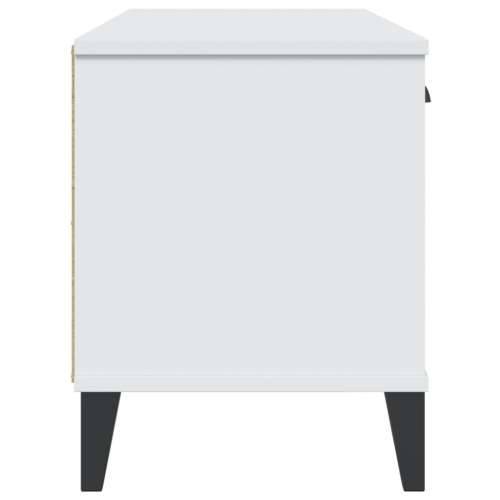 Klupa za cipele VIKEN bijela 106 x 35 x 45 cm konstruirano drvo - Bijela 1 Cijena
