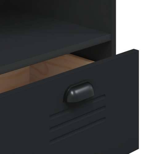 Regal za knjige VIKEN crni 80 x 40 x 90 cm konstruirano drvo - Crna 1 Cijena