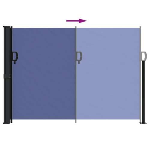 Uvlačiva bočna tenda 140 x 600 cm plava - Plava 140 x 600 cm 1 Cijena