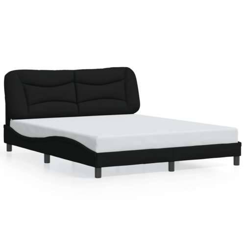 Okvir za krevet bez madraca crni 160x200 cm od tkanine - Crna 160 x 200 cm Cijena