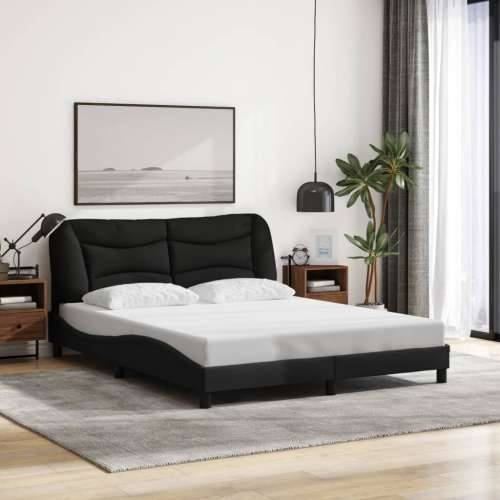 Okvir za krevet bez madraca crni 160x200 cm od tkanine - Crna 160 x 200 cm Cijena