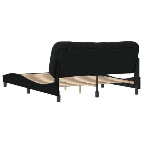 Okvir za krevet bez madraca crni 160x200 cm od tkanine - Crna 160 x 200 cm Cijena