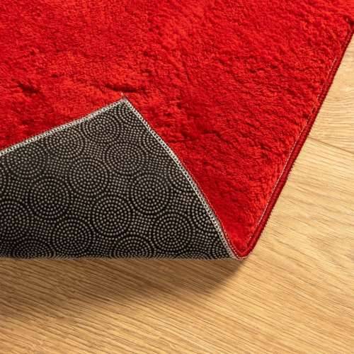 Tepih HUARTE kratkih vlakana mekani i perivi crveni 200x200 cm - Crvena 200 x 200 cm Cijena
