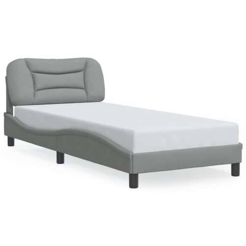 Okvir za krevet bez madraca svjetlosivi 90x190 cm od tkanine - Svjetlosiva 90 x 190 cm Cijena
