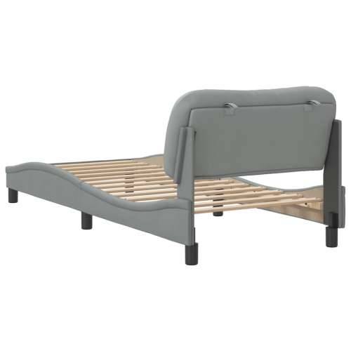 Okvir za krevet bez madraca svjetlosivi 90x190 cm od tkanine - Svjetlosiva 90 x 190 cm Cijena