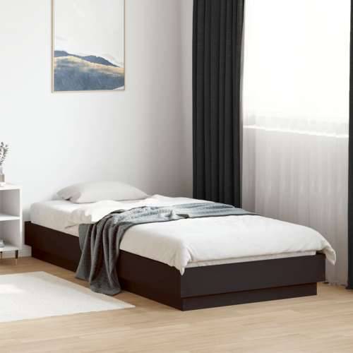 Okvir za krevet crni 90x200 cm konstruirano drvo - Crna 90 x 200 cm Cijena