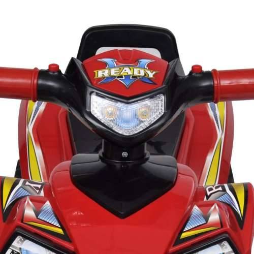 Crveni Dječji Motocikl na 4 Kotača s Zvučnim i Svjetlosnim Efektima Cijena